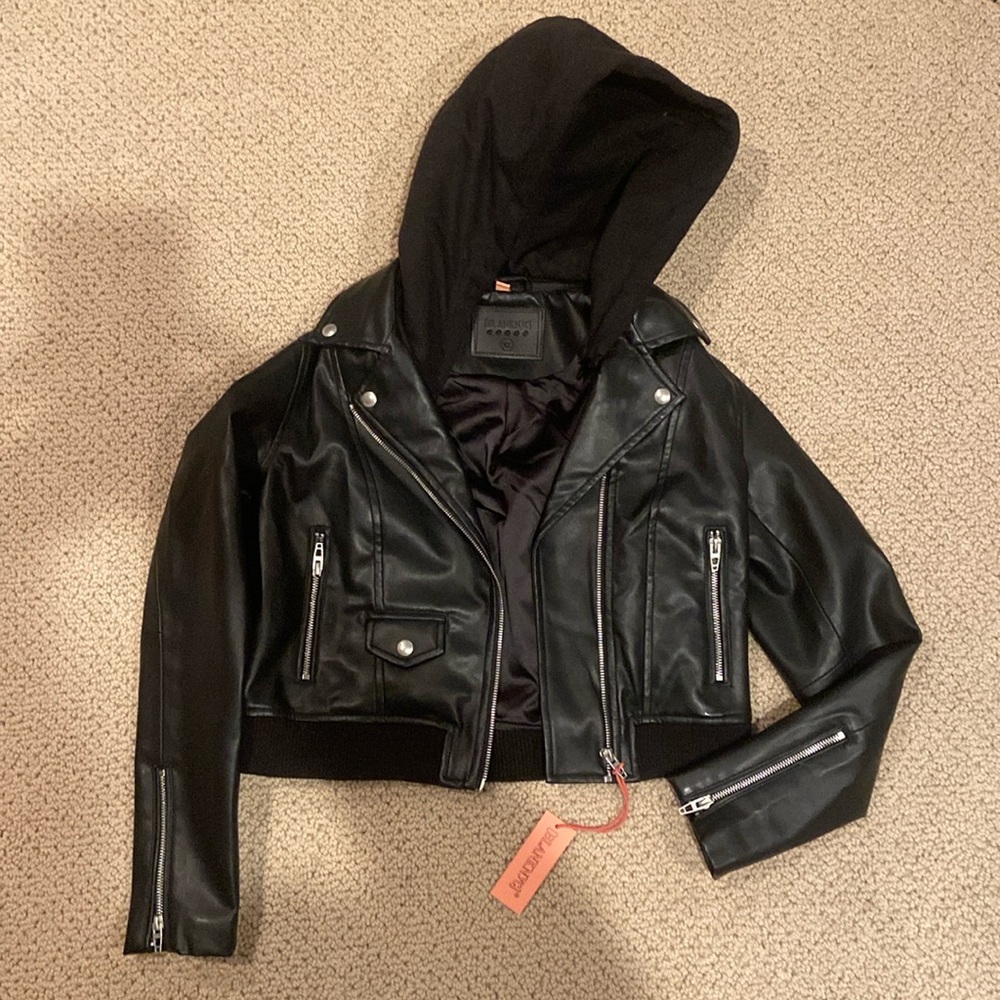Blank NYC Black Kids Jacket with Hood